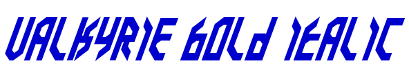 Valkyrie Bold Italic шрифт